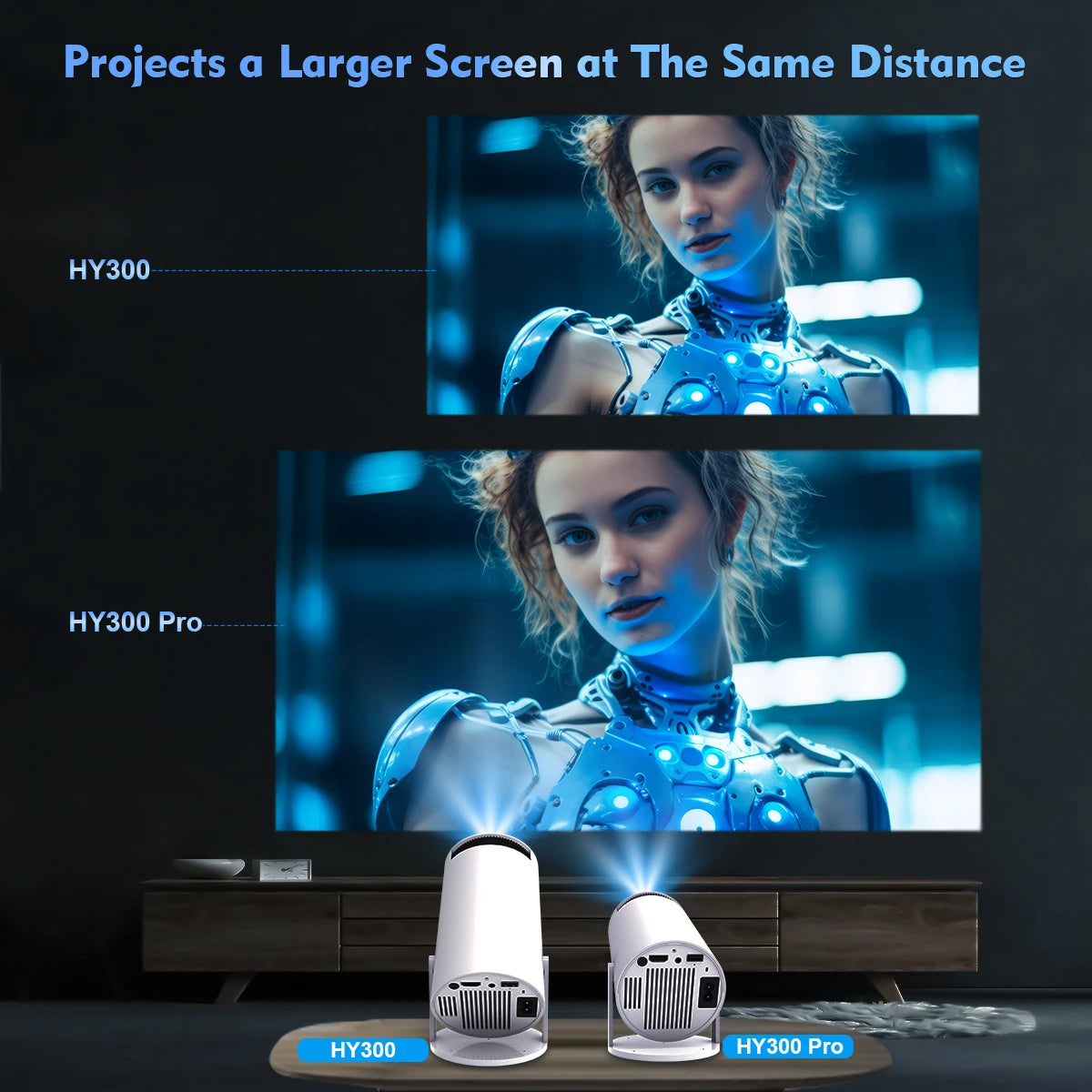 Portable Projector Pro 4K HD LED 2.4/5G WiFi