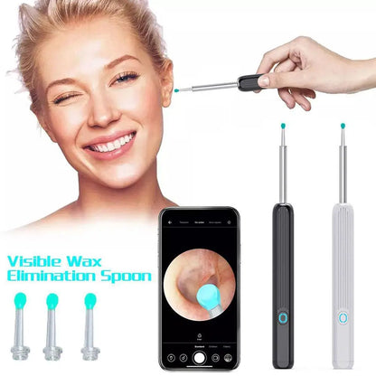 Ear Wax Remover Tool, Otoscope With 1920P HD Camera 3pcs Silicone Spoons