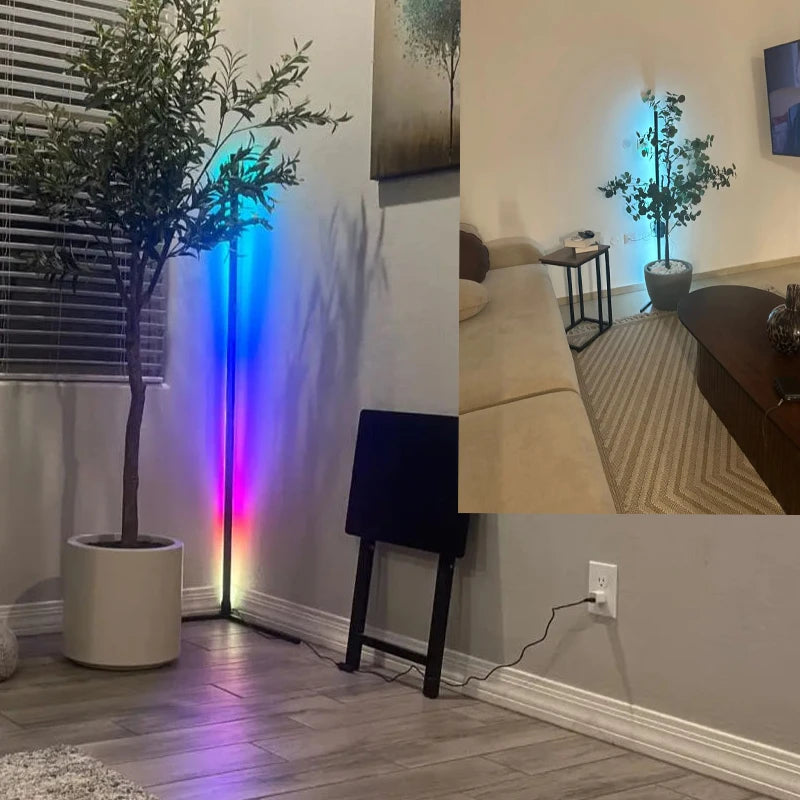 Smart RGB Dream Color Floor Lamp with Music Sync Color Changing With Remote Control