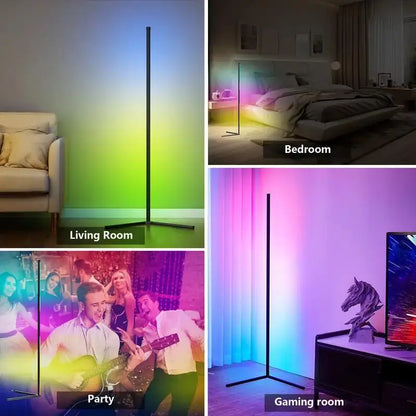 Smart RGB Dream Color Floor Lamp with Music Sync Color Changing With Remote Control