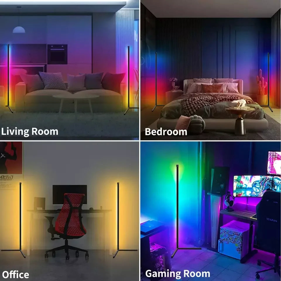 Smart RGB Dream Color Floor Lamp with Music Sync Color Changing With Remote Control